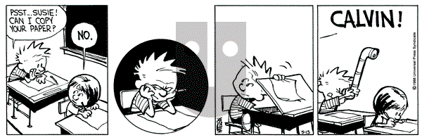 Calvin and Hobbes on Friday May 13, 1988 Comic Strip
