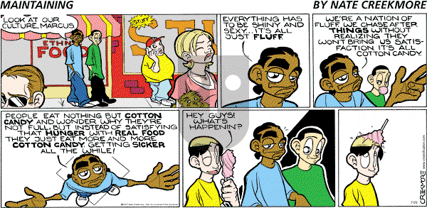 Maintaining on Sunday July 29, 2007 Comic Strip