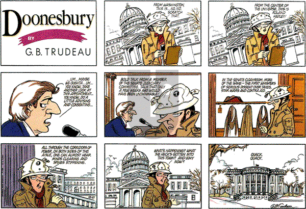 Doonesbury on Sunday December 21, 1986 Comic Strip