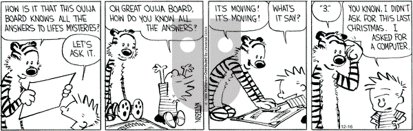 Calvin and Hobbes - Friday December 16, 2016 Comic Strip