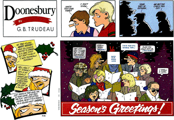 Doonesbury on Sunday December 22, 1991 Comic Strip