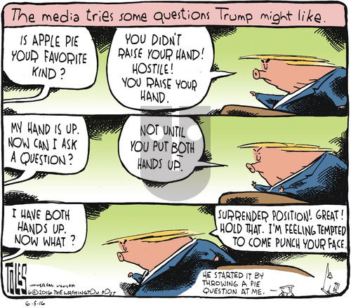 Tom Toles on Sunday June 5, 2016 Comic Strip