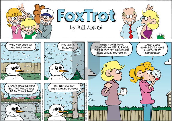 FoxTrot on Sunday January 15, 2012 Comic Strip