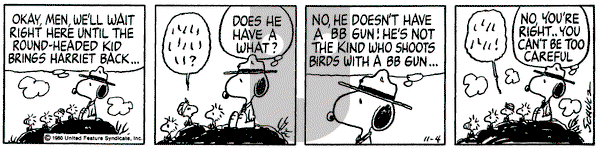 Peanuts on Tuesday November 4, 1980 Comic Strip