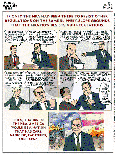 Tom the Dancing Bug on Monday April 9, 2018 Comic Strip