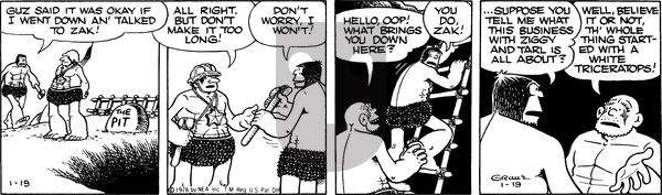 Alley Oop on Monday January 19, 1976 Comic Strip
