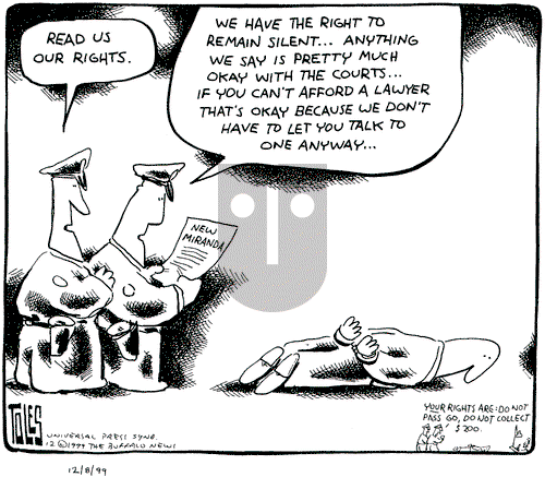 Tom Toles on Wednesday December 8, 1999 Comic Strip