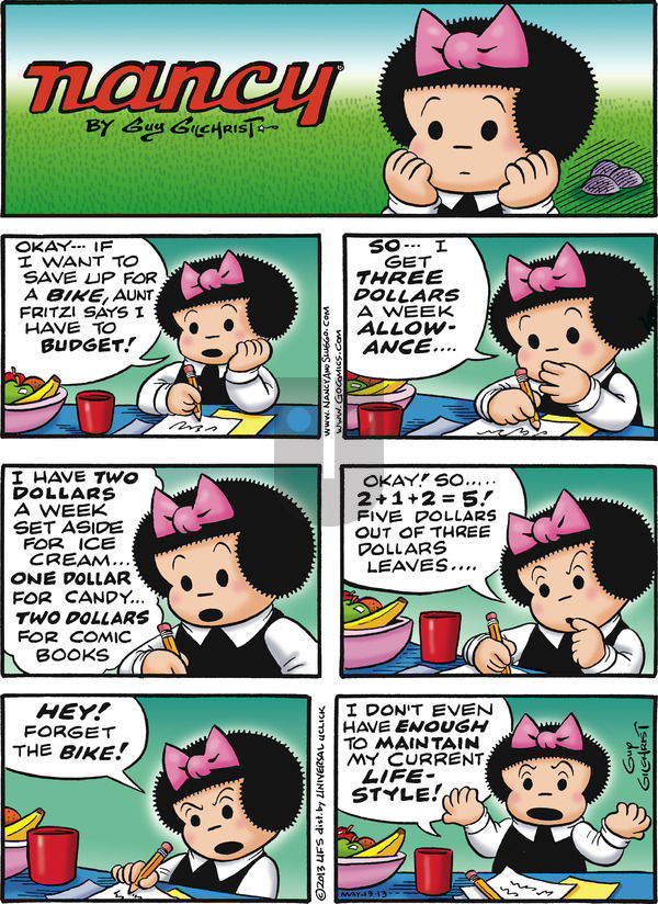 Nancy on Sunday May 19, 2013 Comic Strip