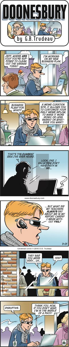 Doonesbury on Sunday March 1, 2015 Comic Strip
