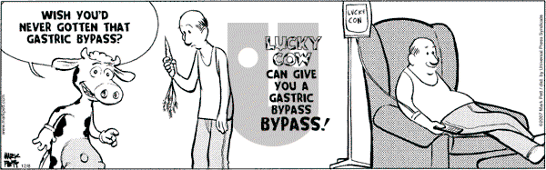 Lucky Cow on Saturday December 8, 2007 Comic Strip