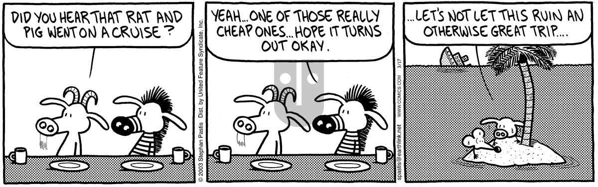 Pearls Before Swine - Monday March 17, 2003 Comic Strip