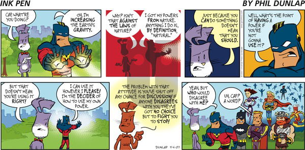 Ink Pen on Sunday May 6, 2007 Comic Strip