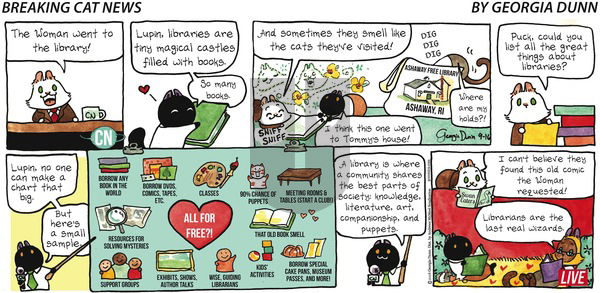 Breaking Cat News on Sunday September 16, 2018 Comic Strip