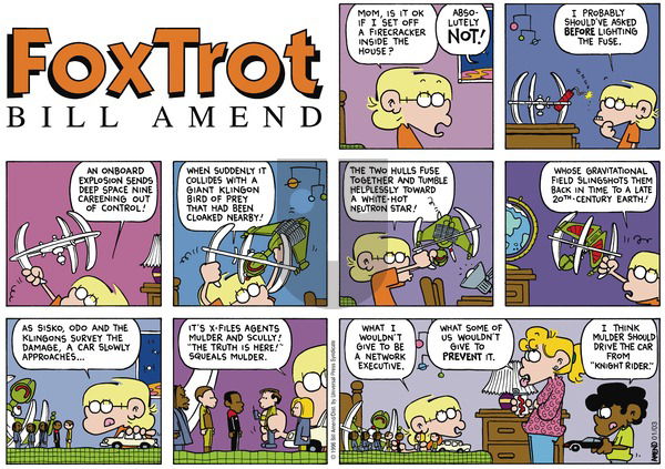 FoxTrot on Sunday January 3, 1999 Comic Strip