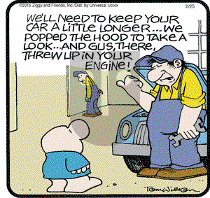 Ziggy on Thursday February 25, 2016 Comic Strip