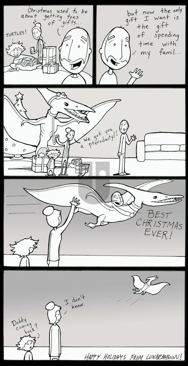 Lunarbaboon - Friday December 25, 2015 Comic Strip