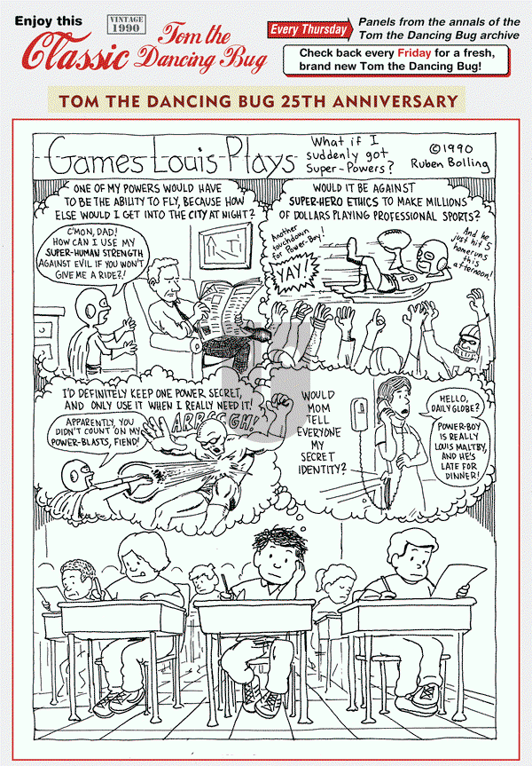 Tom the Dancing Bug on Thursday July 30, 2015 Comic Strip