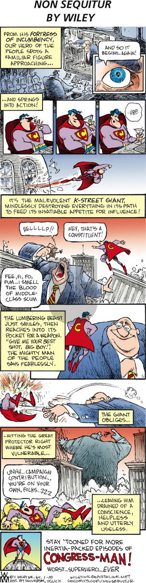 Non Sequitur on Sunday January 10, 2016 Comic Strip