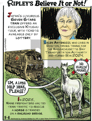 Ripley's Believe It or Not on Tuesday May 6, 2025 Comic Strip