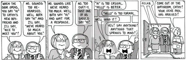 Cathy Classics on Thursday April 7, 1994 Comic Strip