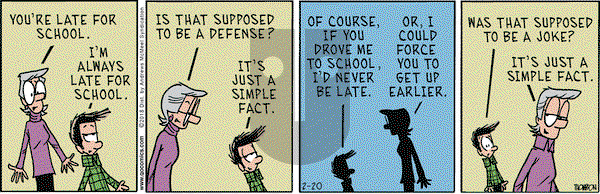 Grand Avenue on Wednesday February 20, 2019 Comic Strip