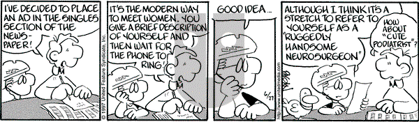 Drabble on Wednesday January 24, 2001 Comic Strip