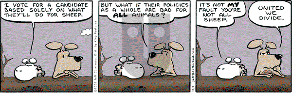 DeFlocked on Tuesday November 4, 2008 Comic Strip