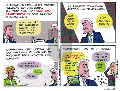 Ted Rall on Monday July 29, 2019 Comic Strip