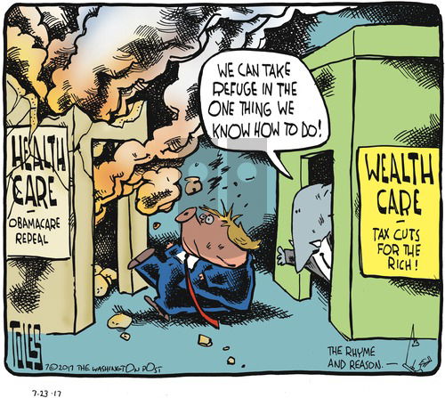 Tom Toles on Sunday July 23, 2017 Comic Strip