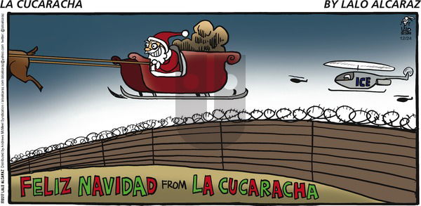 La Cucaracha on Sunday December 24, 2017 Comic Strip