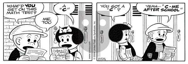 Nancy - Wednesday October 6, 2004 Comic Strip