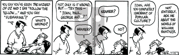 Betty on Wednesday November 17, 1999 Comic Strip