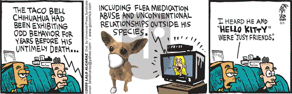La Cucaracha on Wednesday August 5, 2009 Comic Strip