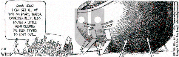 Non Sequitur on Wednesday July 23, 1997 Comic Strip