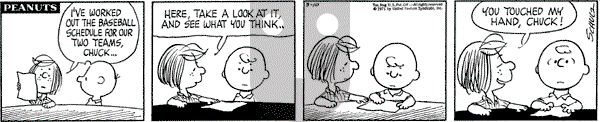 Peanuts - Wednesday March 10, 1971 Comic Strip