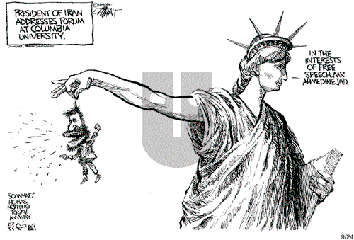 Pat Oliphant on Monday September 24, 2007 Comic Strip