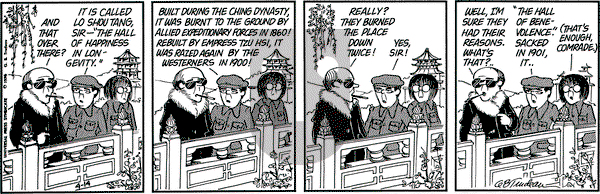 Doonesbury on Wednesday April 14, 1976 Comic Strip