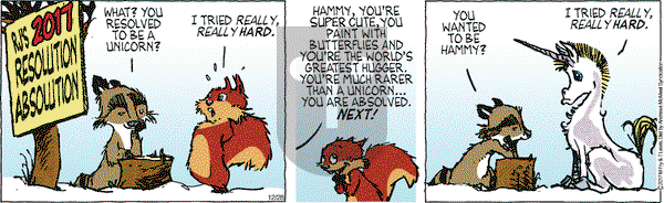 Over the Hedge on Thursday December 28, 2017 Comic Strip