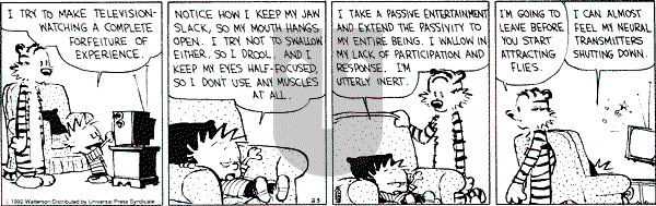 Calvin and Hobbes - Wednesday February 5, 1992 Comic Strip