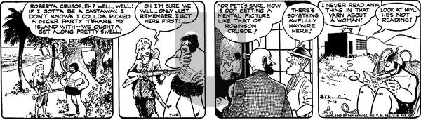 Alley Oop on Wednesday July 16, 1947 Comic Strip