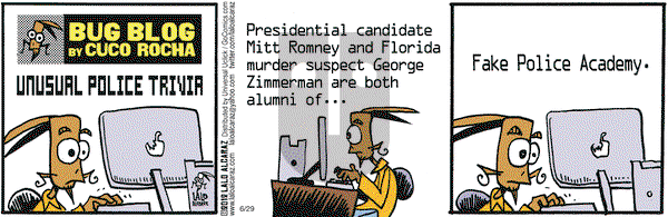 La Cucaracha on Friday June 29, 2012 Comic Strip