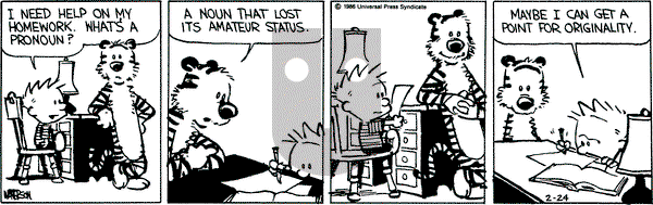 Calvin and Hobbes on Monday February 24, 1986 Comic Strip