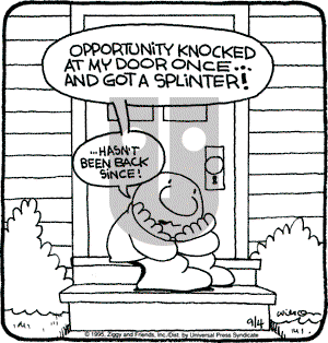 Ziggy on Monday September 4, 1995 Comic Strip