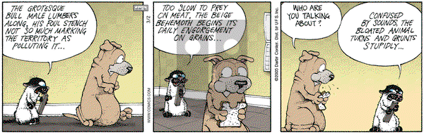 Get Fuzzy on Wednesday March 2, 2005 Comic Strip