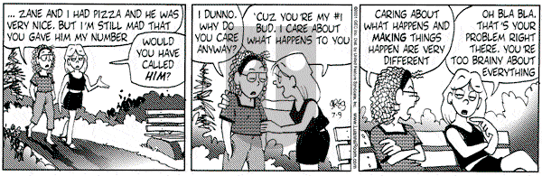 Luann on Monday July 9, 2001 Comic Strip