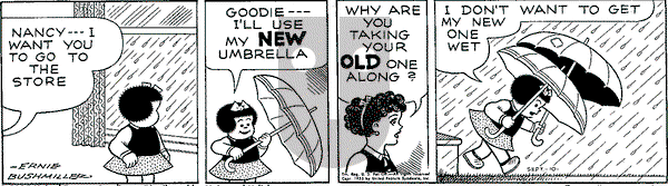 Nancy Classics on Thursday September 10, 2015 Comic Strip