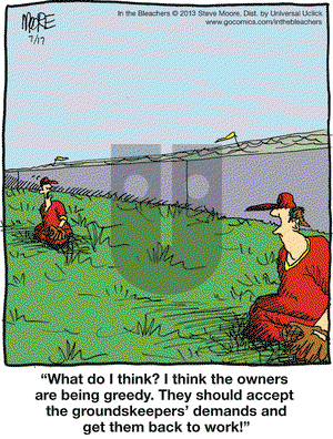 In the Bleachers on Wednesday July 17, 2013 Comic Strip