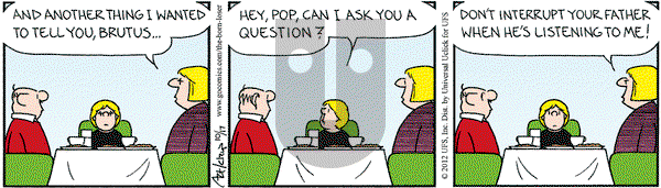 The Born Loser on Wednesday October 17, 2012 Comic Strip