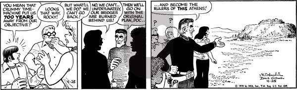 Alley Oop on Saturday April 25, 1970 Comic Strip