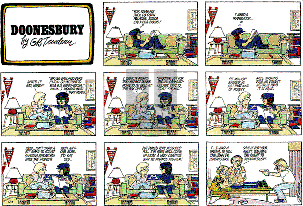 Doonesbury on Sunday December 5, 1982 Comic Strip